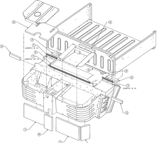 Sound And Insulation Diagram and Parts List for WTCAB747EFI (37AM48FM010)(2016) Cub Cadet Lawn Tractor Accessories